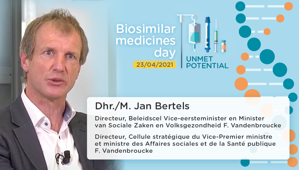 Medaxes biosimilar medicines day 2021 - Jan Bertels, Kabinet Minister F. Vandenbroucke